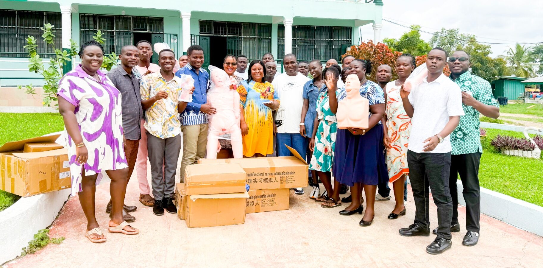 Mr. Thomas Babbae Donates Full-Body Anatomical Simulation Mannequin to Assinman NMTC